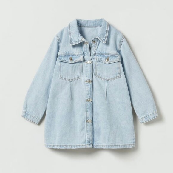 Zara Other - Zara Kids Girls Blue Denim Dress
